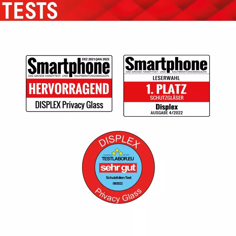 Displex Privacy volledige afdekking screenprotector Apple iPhone 14 Pro gehard glas
