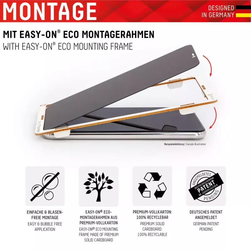 Displex Privacy volledige afdekking screenprotector Apple iPhone 14 Pro gehard glas