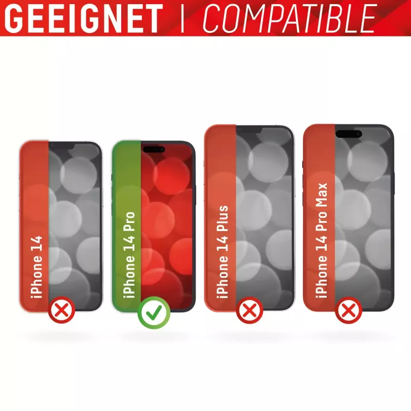 Displex Privacy volledige afdekking screenprotector Apple iPhone 14 Pro gehard glas