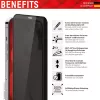 Displex Privacy volledige afdekking screenprotector Apple iPhone 14 Pro gehard glas