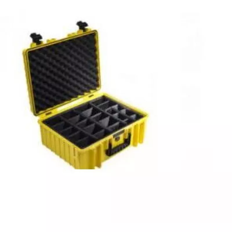 B&W Cases Type 6000 aktentas geel schuim 3,95 kg