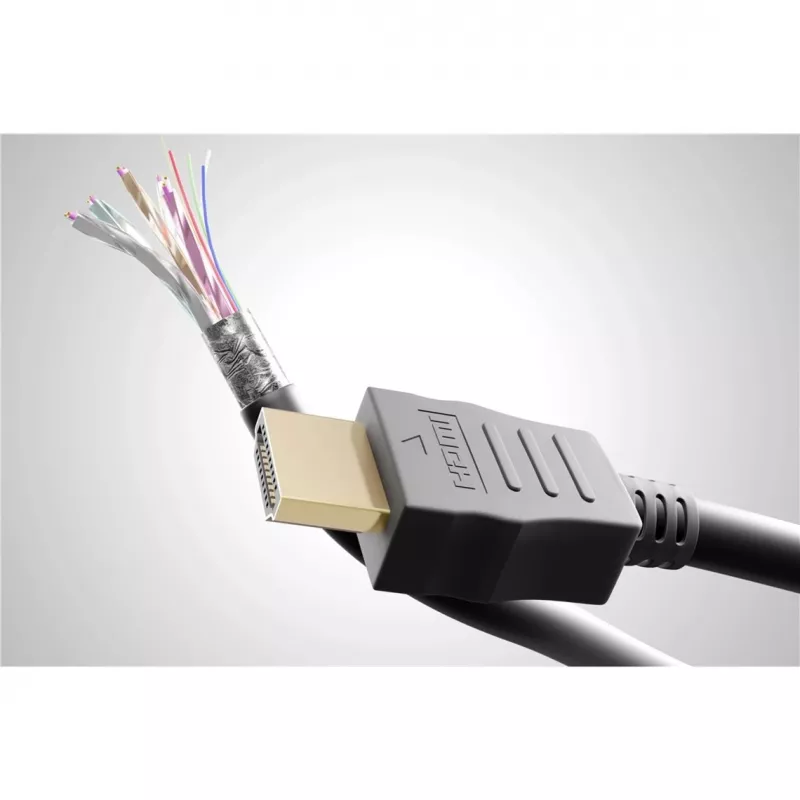 Goobay HDMI 2.0 90°-haakse kabel met Ethernet 4K 60Hz 5 m zwart
