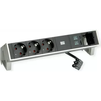 BACHMANN DESK 2 3x CEE7/3 1x USB-oplader 1x CM (902.9964)