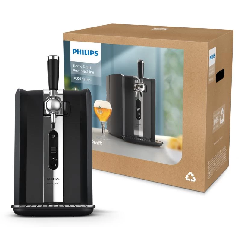 Biertapinstallatie Philips HD3770/90 PerfectDraft, zwart, compatibel met 6-liter vaten