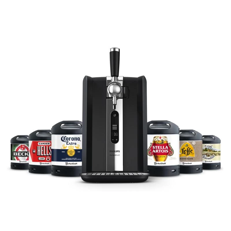 Biertapinstallatie Philips HD3770/90 PerfectDraft, zwart, compatibel met 6-liter vaten