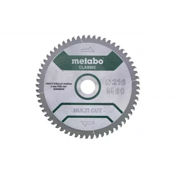 Cirkelzaagblad Metabo 628066000 21,6 cm