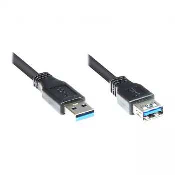 Good Connections verlengkabel USB 3.0 stekker A naar bus A - zwart - 1m