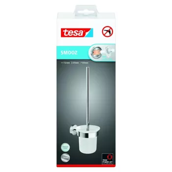 Toiletborstel Tesa Smooz model 40632 met wandhouder, vervangende kop verkrijgbaar