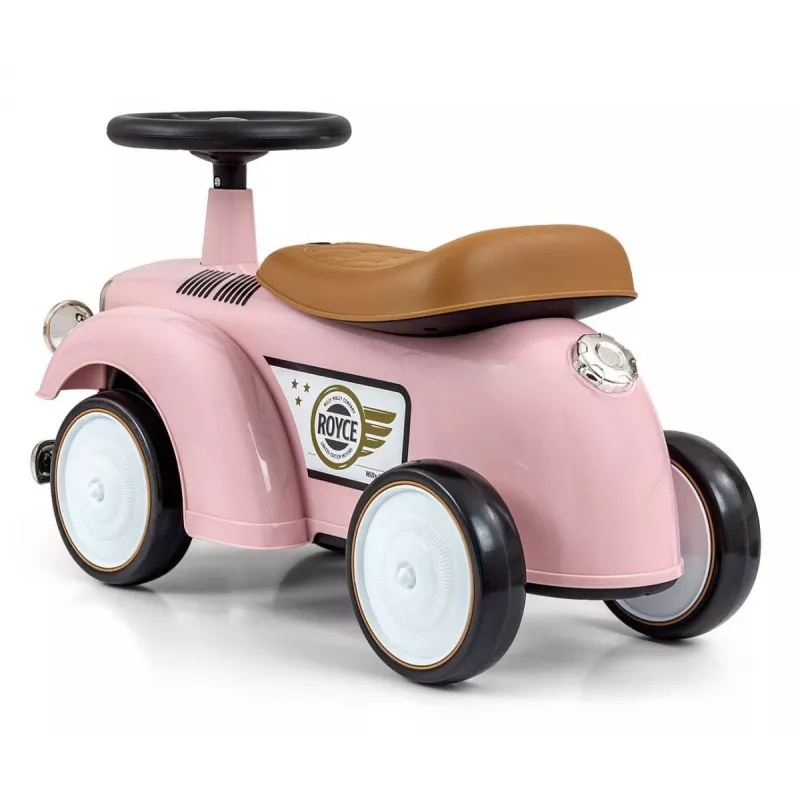 Kinderloopfiets milly mally Royce roze — model 5474, lichtgewicht kinderloopfiets