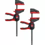 Eenhandsklem met draaibare greep S, EZ360S-11SET (zwart/rood, 2 stuks, 110 / 40)