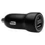 Auto-oplader d bramante re-charge — USB-C 30W + USB-A 18W, 12–24V, zwart