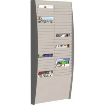 PAPERFLOW wand-sorteerbord V 50F A4V2X25.02 DIN A4 grijs