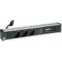 Stopcontactdoos Bachmann CONI 912.18118 met 3x CEE7-stopcontacten en 2x CAT6a-netwerkaansluitingen