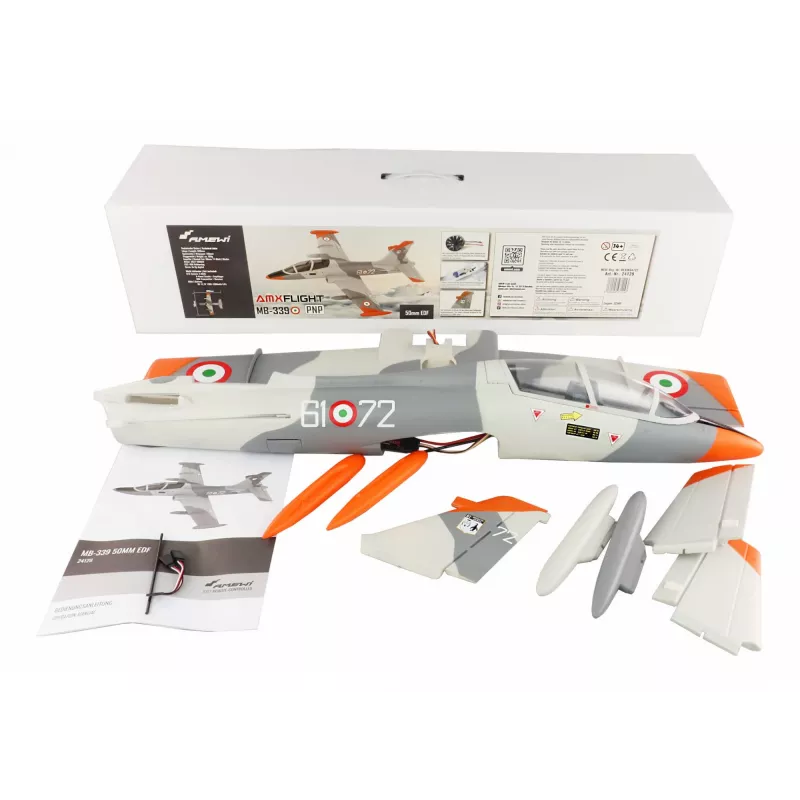 RC-vliegtuig Amewi MB-339 elektromotor model, aanbevolen leeftijd 14+, gewicht 0,5 kg