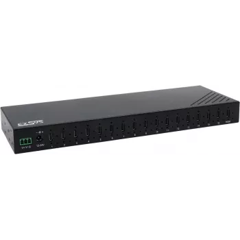 USB-hub Exsys EX-12276HMS — 16-poorts USB 3.2 Gen 2 hub met 16 USB-C-aansluitingen