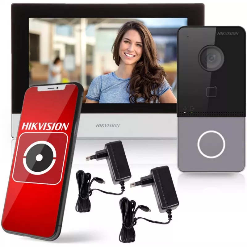 Video-intercom Hikvision DS-KIS603-P(C)/EU 2 MP 7 inch LCD