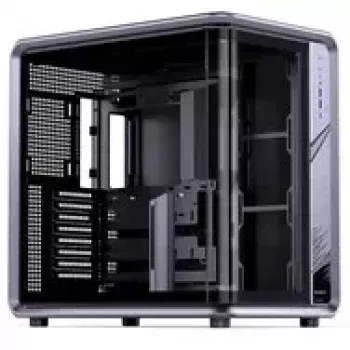 PC-behuizing Jonsplus BO400CG Midi-Tower ATX met zijpaneel van gehard glas, gunmetal grijs