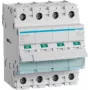 Installatieautomaat Hager SBN463 – 63 A, spoelspanning tot 440 V, 4 module-eenheden, IP20