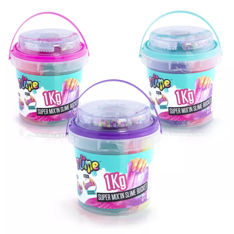Slime Canal Toys Slime Super Bucket 1kg meerkleurig 6 jaar