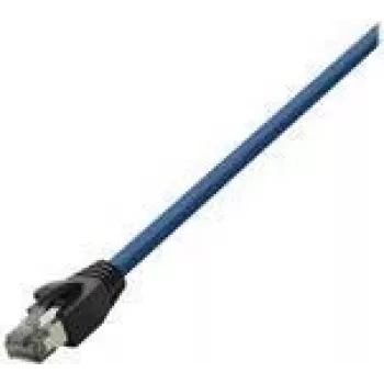 Logilink - patchkabel - RJ-45 (M) naar RJ-45 (M) - 15 m - SFTP, PiMF - KAT 8.1 - halogeenvrij, vergoten, rond, zonder vergrendelingslip - blauw (CQ8106S)
