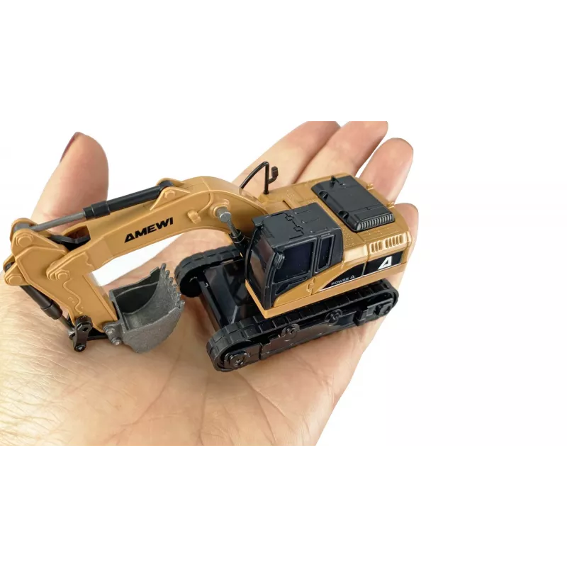 Graafmachine RC-model Amewi 22747 schaal 1:64, elektromotor, voor kinderen vanaf 6 jaar