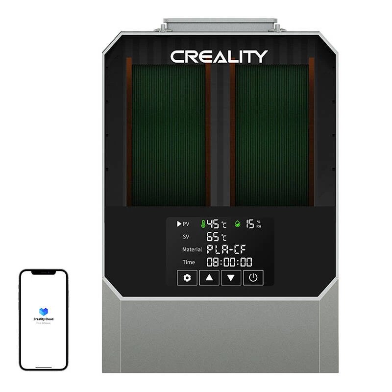 Filamentdroger Creality Space Pi Plus — grijs, voor 3D-printerfilamenten, 1 stuk