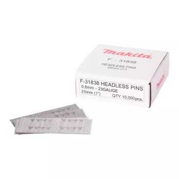 Makita F-31838 verzinkte stiftnagels, 0,6 x 25 mm, 23 Ga, 10000 stuks