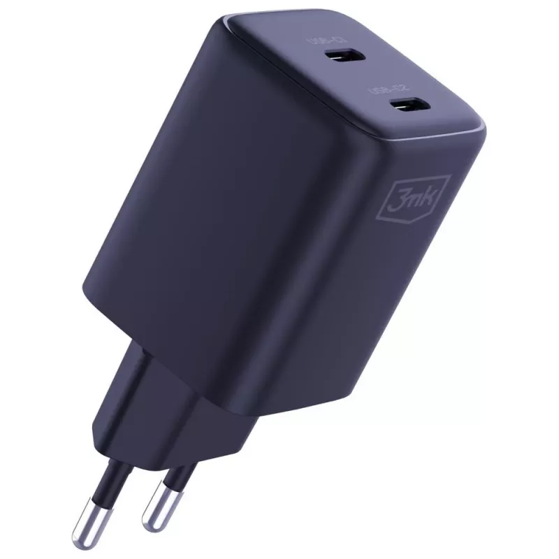 3MK Oplader Hyper Charger PD 45W GaN QC4+ PPS — 45W USB-C PD GaN snellader