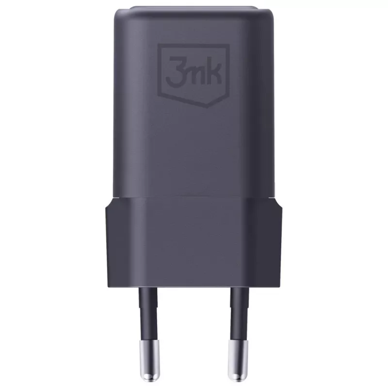 Oplader 3MK Hyper Charger PD 33W GaN QC4+ zwart — 33W PD-snellader met GaN-technologie