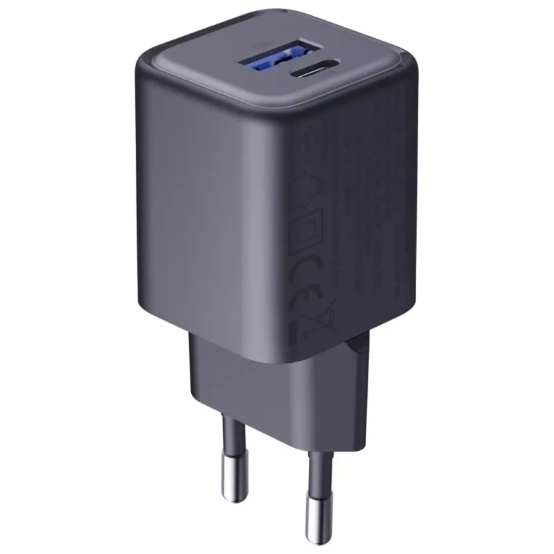 Oplader 3MK Hyper Charger PD 33W GaN QC4+ zwart — 33W PD-snellader met GaN-technologie