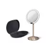 simplehuman opvouwbare spiegel met sensor, 12 cm, oplaadbaar, RVS roségoud