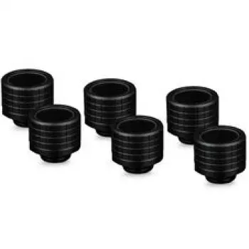 Thermal Grizzly Thermal Interface Fitting DeltaMate Fitting HT16 zwart (6-pack)