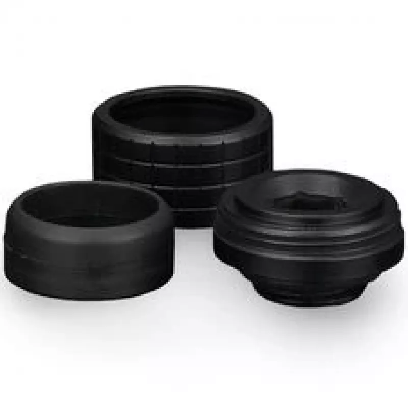 Thermal Grizzly Thermal Interface Fitting DeltaMate Fitting HT16 zwart (6-pack)