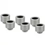 Thermal Grizzly DeltaMate Fitting HT14, messing G1/4, nikkel, 6-pack (TG-DM-FIT-6214)