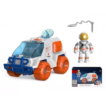 Speelgoed ruimtevaartuig met kosmonaut, licht en geluid, Madej 009639
