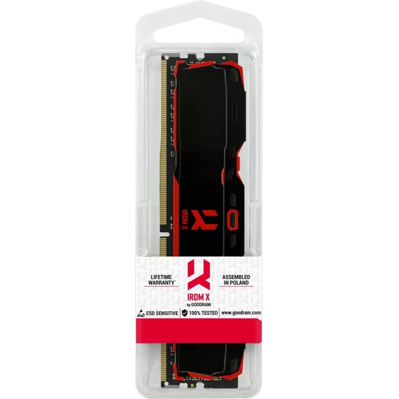 GOODRAM DDR4 16GB 3200MHz IRDM X zwart RETAIL