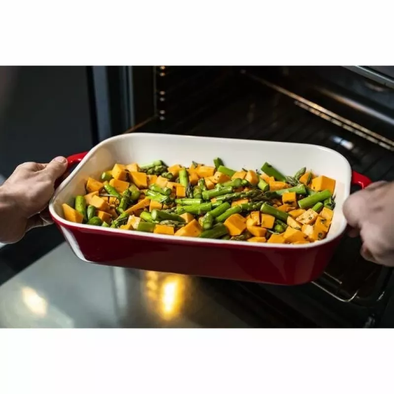 ZWILLING bakset keramiek rechthoekig 3 stuks, rood, max. 300°C
