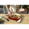 ZWILLING bakset keramiek rechthoekig 3 stuks, rood, max. 300°C