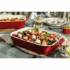 ZWILLING bakset keramiek rechthoekig 3 stuks, rood, max. 300°C