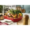 ZWILLING bakset keramiek rechthoekig 3 stuks, rood, max. 300°C