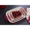 ZWILLING bakset keramiek rechthoekig 3 stuks, rood, max. 300°C