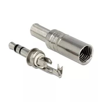 Draadverbinder DELOCK 65532, 3,5 mm metaal, zilver