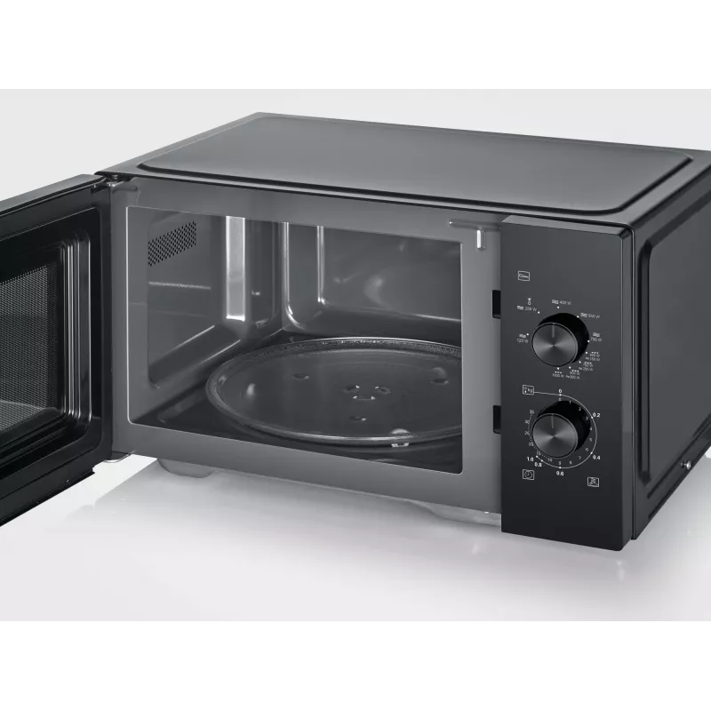 Combimagnetron SEVERIN MW 7792, tafelmodel, 20 L, 900 W, zwart, knoppen en draaiknop