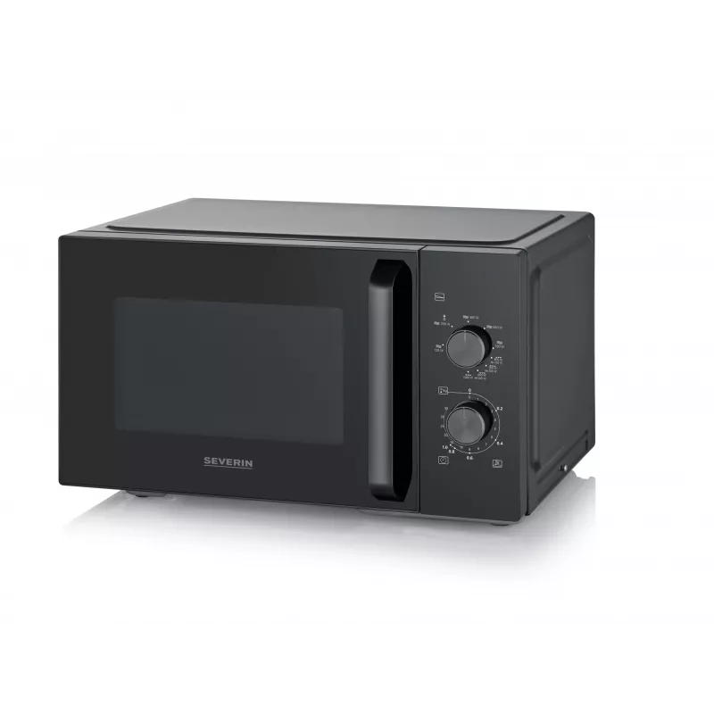 Combimagnetron SEVERIN MW 7792, tafelmodel, 20 L, 900 W, zwart, knoppen en draaiknop