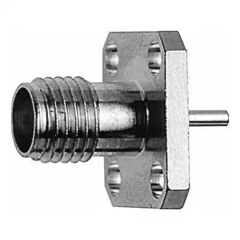 Stekkerbus Telegärtner SMA paneelmontage met flens Z29, goud, 5-pack