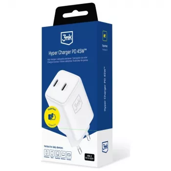 3MK oplader Hyper Charger PD 45W GaN QC4+ PPS — USB-C-snellader 45W