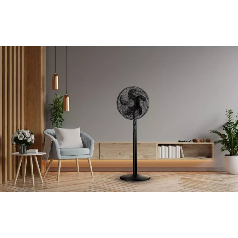 Noveen F535 X-Line 2-in-1 staande en tafelventilator, 40 cm, zwart