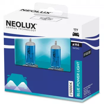 Halogeenlamp Neolux H4 Blue Power Light 2-pack — 12V, 100/90W