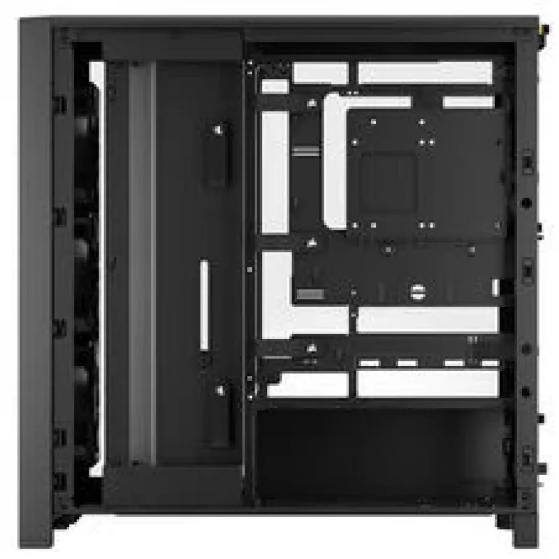 CORSAIR mid-tower pc-behuizing FRAME 4000D RS Wood – zwart/walnoot