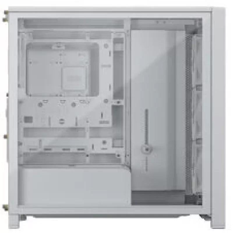 Mid-tower pc-behuizing CORSAIR FRAME 4000D RS Wood wit/eiken, mid-tower ATX-compatibel, gehard glas
